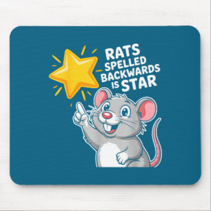 Rats Spelled Backwards Is Star Funny Wordplay Sayi Mouse Mat