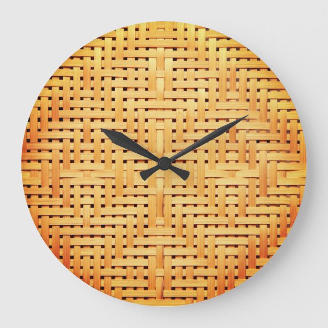 Rattan Weave Large Clock (Front)