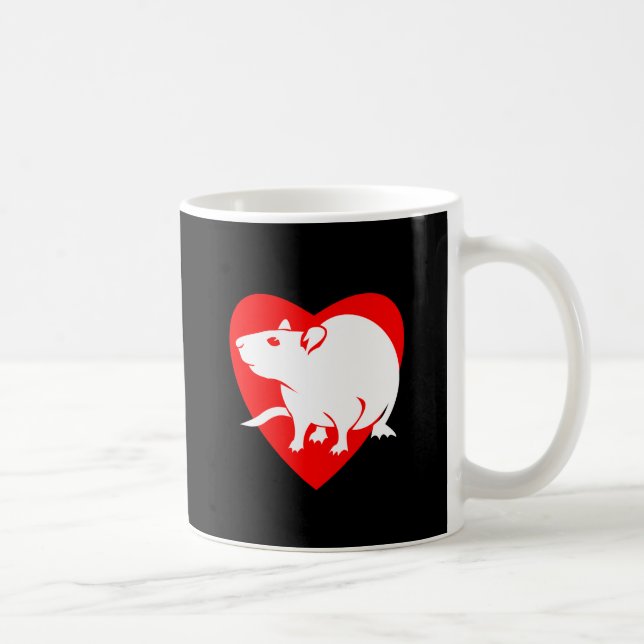 Rattitude Heart Mug (Right)