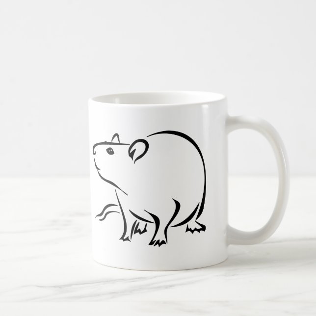 Rattitude, The Rat Lady Coffee Mug (Right)