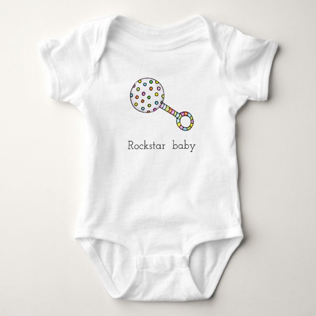 Rattle Baby Bodysuit (Front)