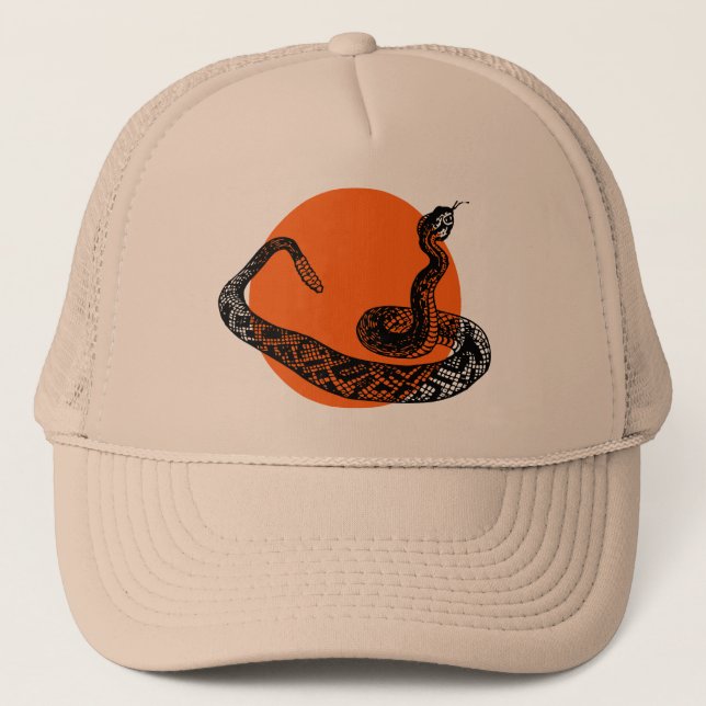 Rattle snake trucker hat (Front)
