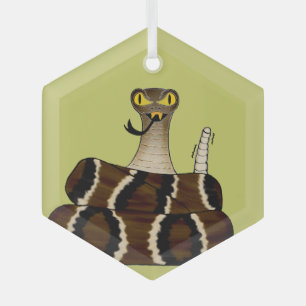 Rattler Glass Tree Decoration