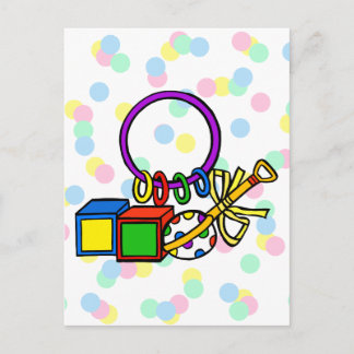 Rattles & Blocks Postcard