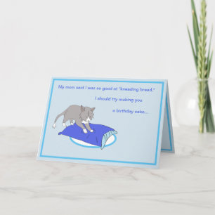 Rattles Kneads Bread Birthday Card