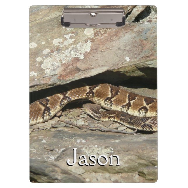 Rattlesnake at Shenandoah National Park Clipboard (Front)