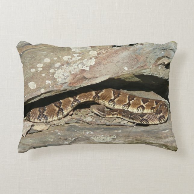 Rattlesnake at Shenandoah National Park Decorative Cushion (Front)