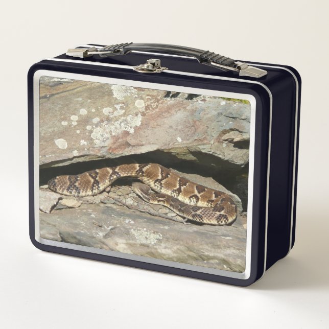 Rattlesnake at Shenandoah National Park Metal Lunch Box (Front)
