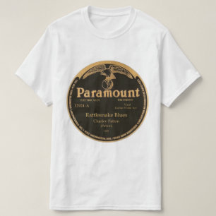 "Rattlesnake Blues" Charley Patton on PARAMOUNT T-Shirt