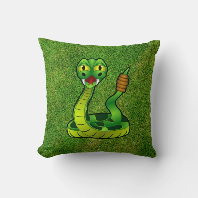 Rattlesnake Cushion (Front)