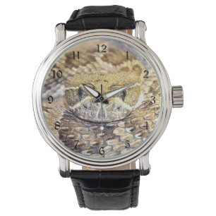 Rattlesnake face watch
