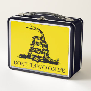 Rattlesnake Gadsden Flag: Fight, Resistance Metal Lunch Box