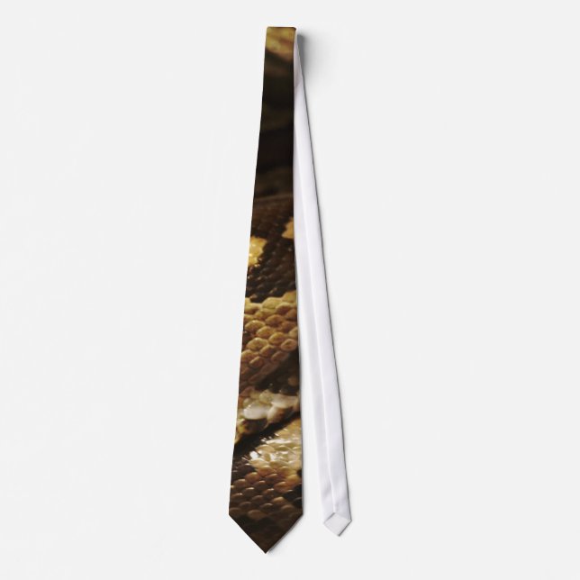 Rattlesnake Reptile Snake Skin Wildlife Neck Tie (Front)