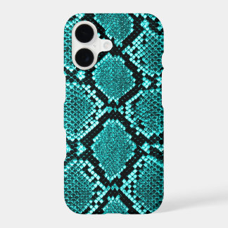 Rattlesnake Snake Skin Leather Faux blue