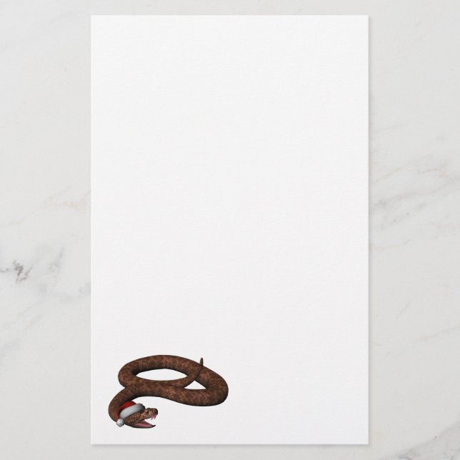 Rattlesnake With Santa Hat (Front)
