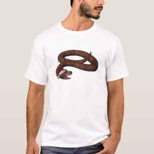 Rattlesnake With Santa Hat T-Shirt