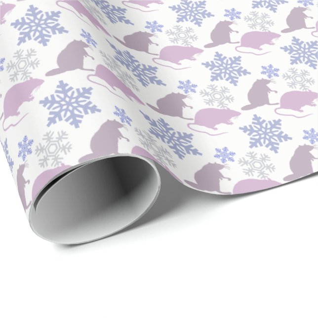 Ratty Christmas Rat Wrapping Paper (Roll Corner)