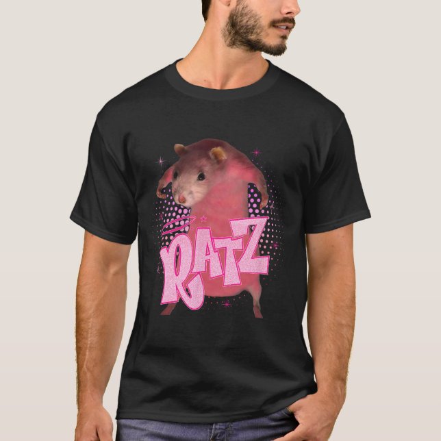 Ratz Fun Pink Mouse Rat Meme Men Women Halloween C T-Shirt (Front)