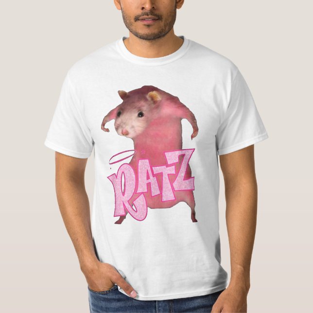 Ratz Pink Meme funny T-Shirt (Front)