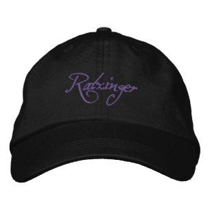 Ratzinger baseballcap black embroidered hat