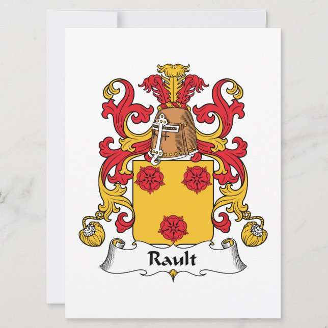 Rault Family Crest (Front)