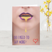 Raunchy Card for Boyfriend or Girlfriend (Yellow Flower)