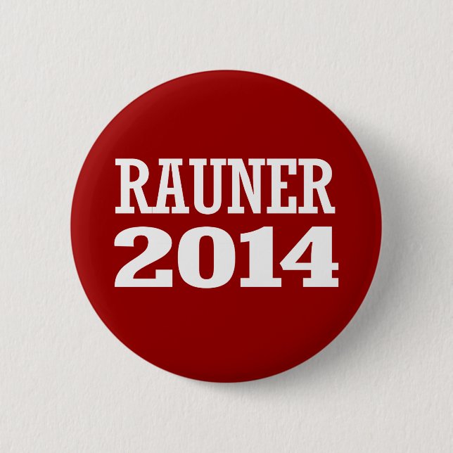RAUNER 2014 6 CM ROUND BADGE (Front)