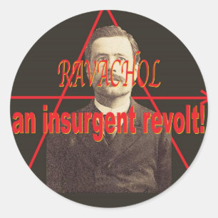 Ravachol-Portrait Classic Round Sticker
