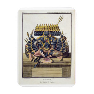 Ravana, demon king of Ceylon, from 'Voyage aux Ind Magnet