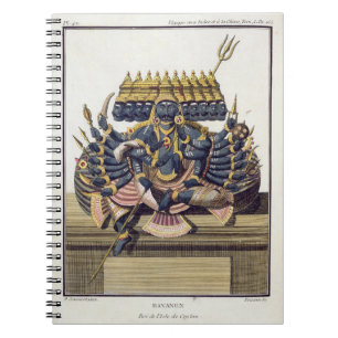 Ravana, demon king of Ceylon, from 'Voyage aux Ind Notebook