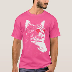 Rave Cat Festival Edm Trippy Illusion Kitty Psyche T-Shirt