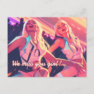 Rave City club life Postcard
