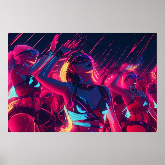 Rave city nights poster (Front)