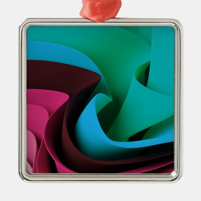 Rave Flow Movement Design Metal Tree Decoration (Front)
