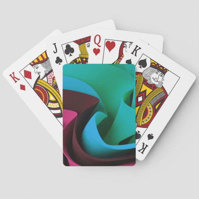 Rave Flow Movement Design Playing Cards (Back)