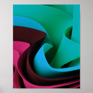 Rave Flow Movement Design Poster