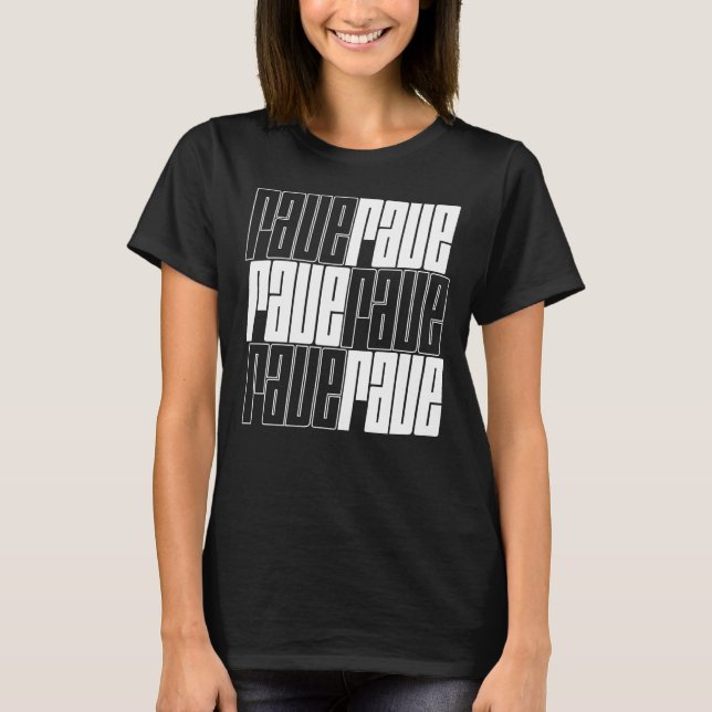 rave logo design T-Shirt (Front)