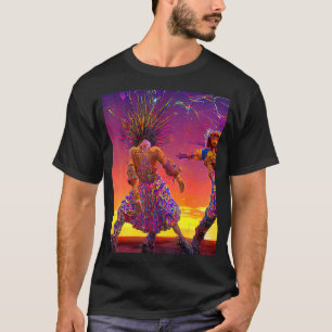 Rave Party Psychedelic EDM Trance Club DJ design_3 T-Shirt