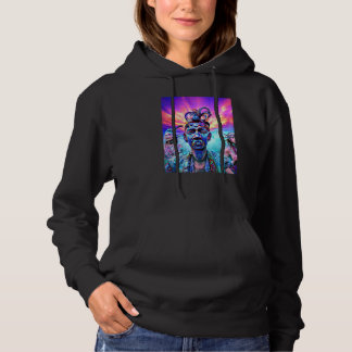 Rave Party Psychedelic EDM Trance Club DJ design P Hoodie