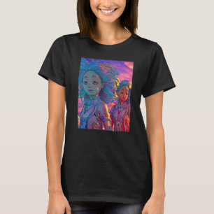 Rave Party Psychedelic EDM Trance Club DJ design P T-Shirt