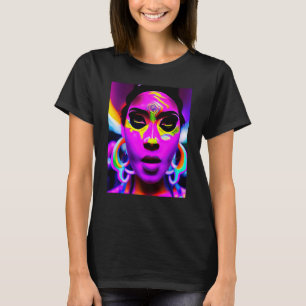 Rave Party Psychedelic EDM Trance Club DJ Neon  4 T-Shirt