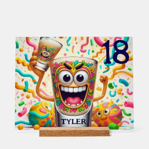 Rave Party Shot Glass image– vibrant Fun Acrylic Sign