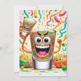 Rave Party Shot Glass – vibrant Fun  Invitation