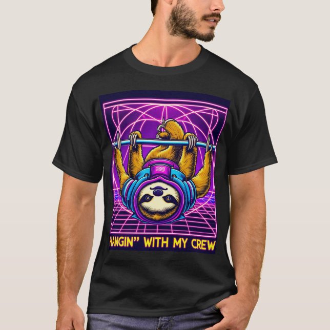 Rave Sloth - Laser Sloth T-Shirt (Front)