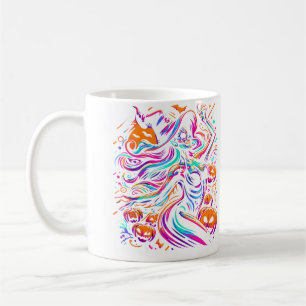 Rave Techno Halloween Witch Edm Festival Funny Coffee Mug