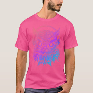 Rave Turntable Electro Dj Techno Owl With Headphon T-Shirt