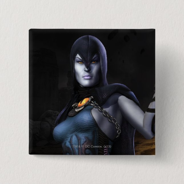 Raven 15 Cm Square Badge (Front)