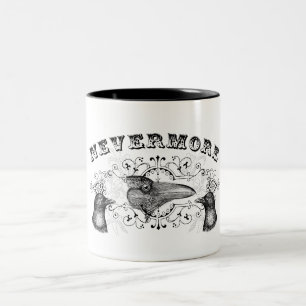 Raven And Crows  Two-Tone Coffee Mug