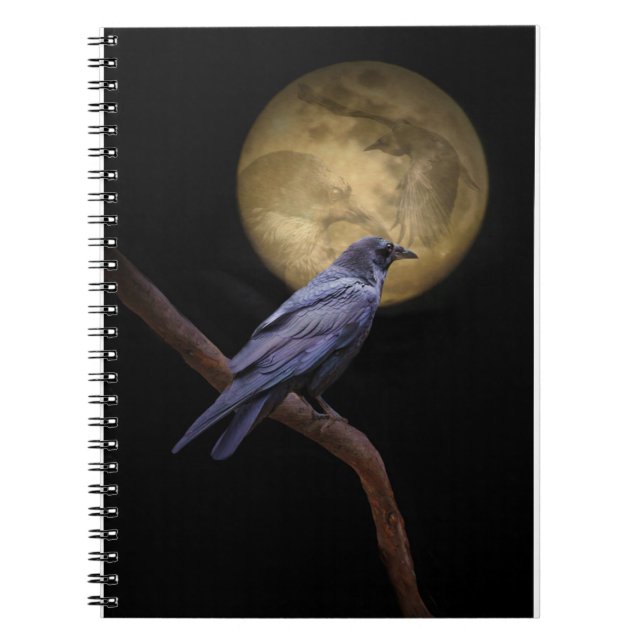 Raven and Moon Journalling Notebook (Front)