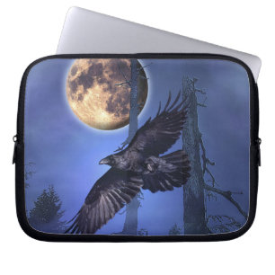 Raven and Moon Laptop Sleeve